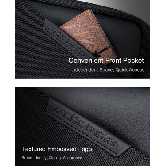 ARCTIC HUNTER K00691 Τσάντα Χειρός , 2.7L, Μαύρη