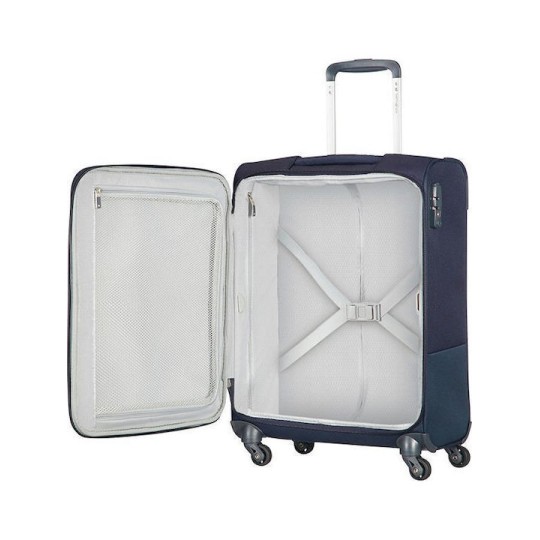 Samsonite Base Boost Βαλίτσα Ταξιδίου Καμπίνας Υφασμάτινη Μπλε με 4 Ρόδες Ύψους 55εκ