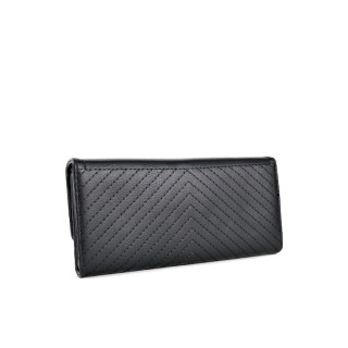 ROXXANI LBAG-0016 Μεγάλο Γυναικείο Πορτοφόλι Μα΄ύρο