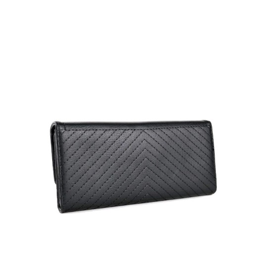 ROXXANI LBAG-0016 Μεγάλο Γυναικείο Πορτοφόλι Μα΄ύρο