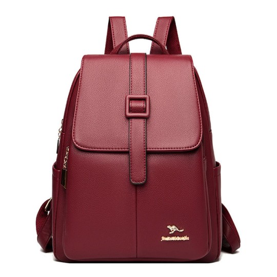 Balidaishu LBAG-0010 Γυναικεία Τσάντα Πλάτης Μπορντό
