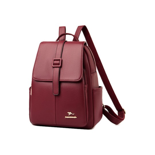 Balidaishu LBAG-0010 Γυναικεία Τσάντα Πλάτης Μπορντό