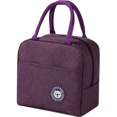 Ισοθερμική Τσάντα HUH-0011 7L  Αδιάβροχη 23x13x21cm  Μωβ