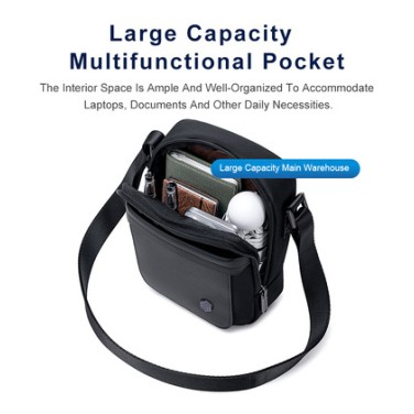 Arctic Hunter Men's Bag Shoulder Crossbody K00688 Gray