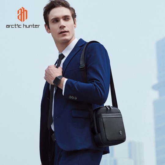 Arctic Hunter Men's Bag Shoulder K00688-BK Crossbody Black