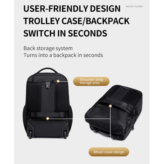 Arctic Hunter Waterproof Case for 15.6" Laptop Black LG00657-1-BK