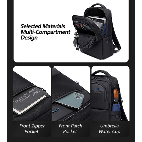 Arctic Hunter B00477 Backpack for 15.6" Laptop Black