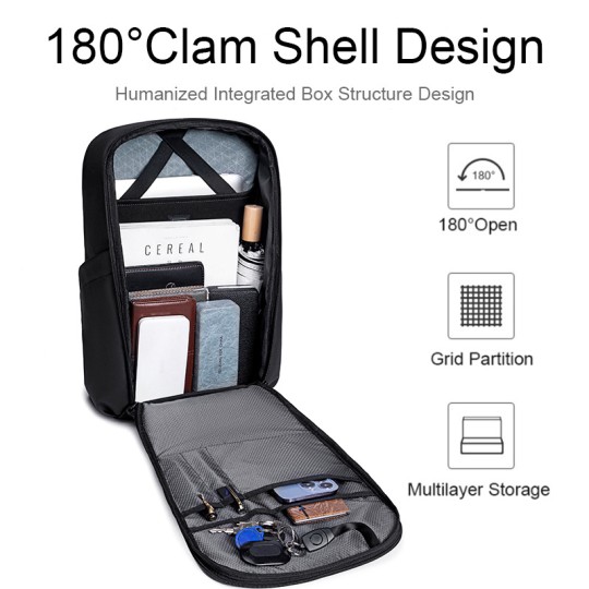 Arctic Hunter Backpack for 15.6" Laptop Black B00559-BK