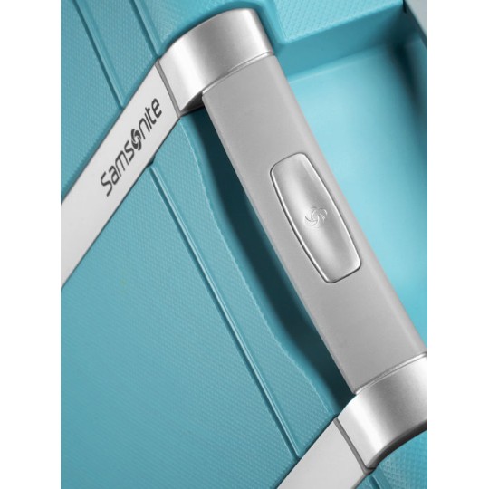 Samsonite S'cure Spinner 75/28 102 Lt Aqua Blue Travel Suitcase Samsonite S'cure Spinner 75/28 102 Lt Aqua Blue Travel Suitcase