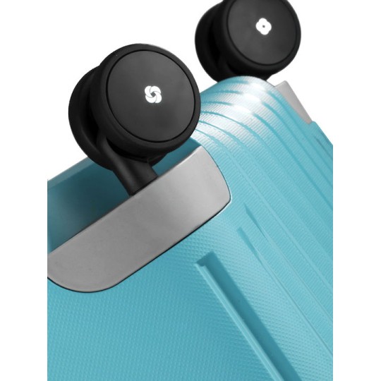 Samsonite S'cure Spinner 75/28 102 Lt Aqua Blue Travel Suitcase Samsonite S'cure Spinner 75/28 102 Lt Aqua Blue Travel Suitcase