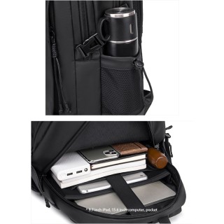 ARCTIC HUNTER B00530 Τσάντα Πλάτης με Θήκη Laptop 15.6", 24L Μαύρη