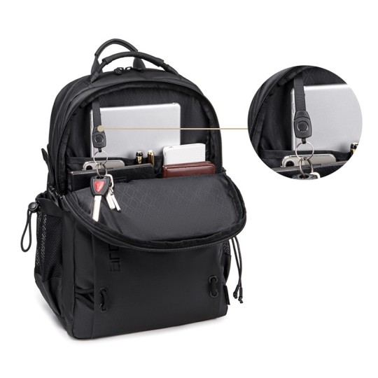 ARCTIC HUNTER B00530 Τσάντα Πλάτης με Θήκη Laptop 15.6", 24L Μαύρη