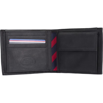 Tommy Hilfiger Leather Men's Wallet Classic Black
