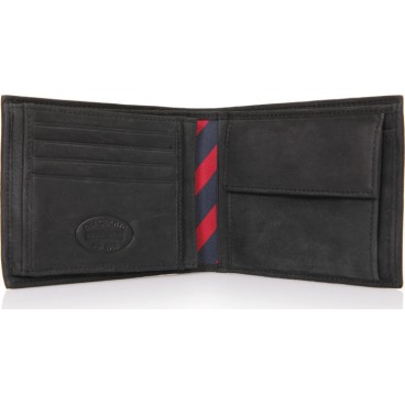 Tommy Hilfiger Leather Men's Wallet Classic Black
