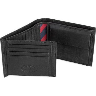 Tommy Hilfiger Leather Men's Wallet Classic Black