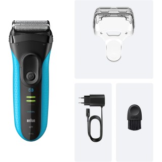 Braun Series 3 ProSkin 3040s Electric Shaver Black/Blue