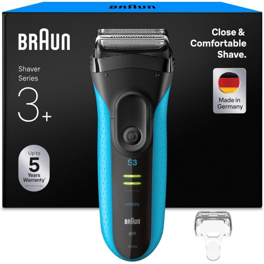 Braun Series 3 ProSkin 3040s Electric Shaver Black/Blue