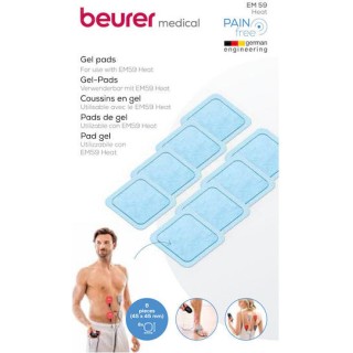 Beurer EM59 Ανταλλακτικά Ηλεκτρόδια για Συσκευή Παθητικής Γυμναστικής 8τμχ