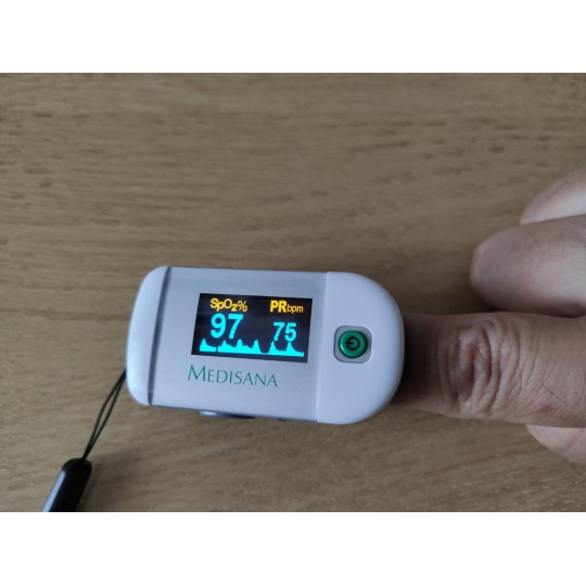Medisana PM 100 Pulse Παλμικό Οξύμετρο Δακτύλου, Μαύρο (79454)