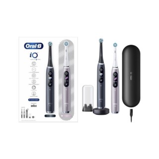 Oral-B iO9 Duo Pack Black Onyx & Rose Ηλεκτρική Οδοντόβουρτσα 2τμχ 81770087