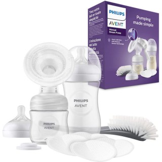 Philips Χειροκίνητο Απλό Θήλαστρο Διάφανο 260ml SCD430/60