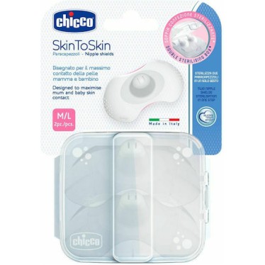 Chicco Skin To Skin Medium/Large Ψευδοθηλές 2τμχ