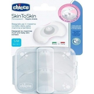 Chicco Skin To Skin Small/Medium Ψευδοθηλές 2τμχ