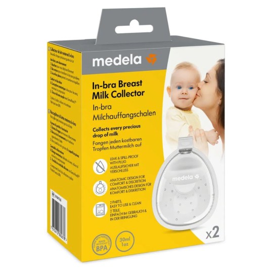 Medela Breast Milk Collection Bowl 2-Pack InBra