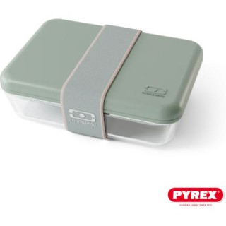 Monbento MB Pure Δοχείο Φαγητού Γυάλινο Πράσινο 600ml