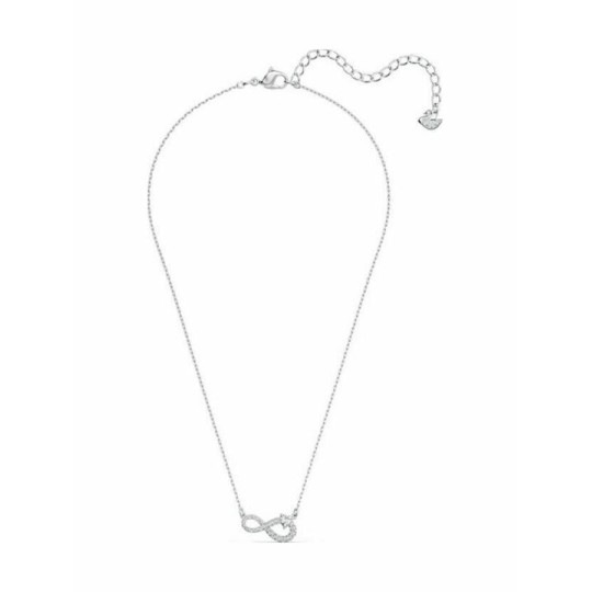 Swarovski Infinity Necklace, Infinity, White, Rhodium Plated 5520576