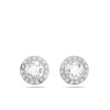 Swarovski Angelic Stud Pierced Earrings, Round, White, Rhodium plated 1081942 Επιροδιομένο Swarovski Angelic Stud Pierced Earrings, Round, White, Rhodium plated 1081942 Επιροδιομένο