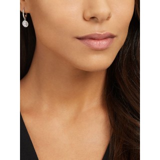 Swarovski Angelic Earrings, Round, White, Rhodium Plated 5142721 Επιροδιομένο