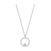 Swarovski Creativity Circle Pendant, White, Rhodium plating 5198686