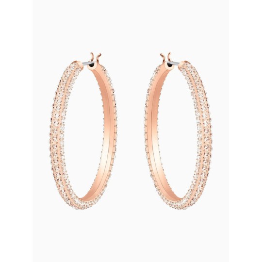 Swarovski Stone Hoop Pink Rose-Gold Tone Plated 5383938 Swarovski Stone Hoop Pink Rose-Gold Tone Plated 5383938