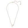 Swarovski Κολιέ Lovely Καρδιά, Λευκό, Rose-gold tone plated 5636445