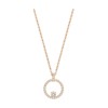 Swarovski Creativity Circle Pendant, White, Rose-gold Tone Plated 5202446 White