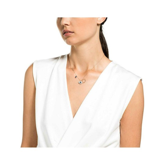 Swarovski Symbolic Evil Eye Pendant, Blue, Mixed metal finish 5172560