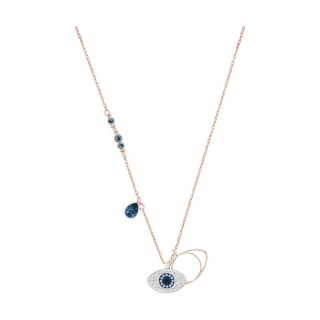 Swarovski Symbolic Evil Eye Pendant, Blue, Mixed metal finish 5172560