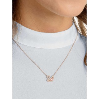 Swarovski Dazzling Swan Necklace, Swan, Pink, Rose gold-tone plated 5469989