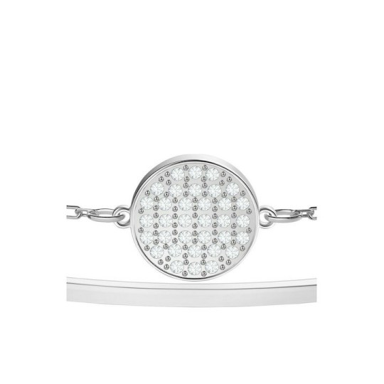 Swarovski Ginger Bangle, White, Rhodium plated 5389044 Επιροδιομένο