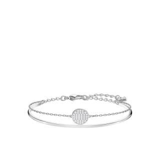 Swarovski Ginger Bangle, White, Rhodium plated 5389044 Επιροδιομένο