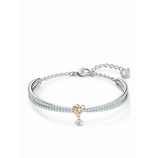 Swarovski Γυναικείο Βραχιόλι Ριβιέρα Lifelong Heart Medium 5516544