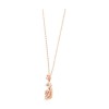 Swarovski Dazzling Swan Y Necklace, Multi-colored, Rose gold plating (5473024)