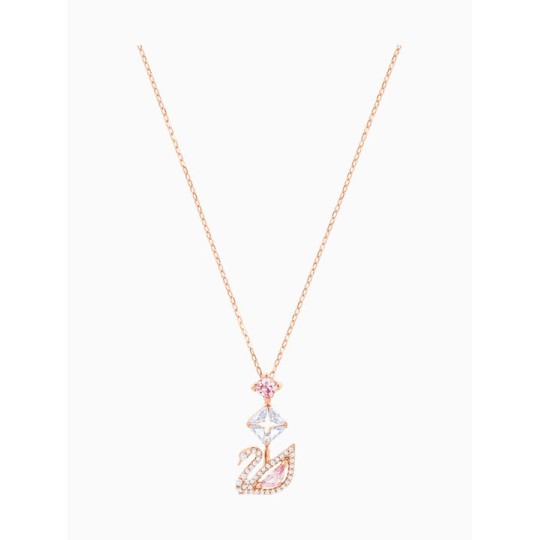 Swarovski Dazzling Swan Y Necklace, Multi-colored, Rose gold plating (5473024) Swarovski Dazzling Swan Y Necklace, Multi-colored, Rose gold plating (5473024)