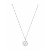 Swarovski Magic Snowflake Κολιέ Λευκό, Επιροδιωμένο 5428432
