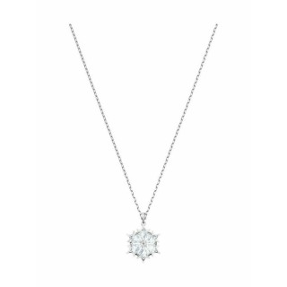 Swarovski Magic Snowflake Κολιέ Λευκό, Επιροδιωμένο 5428432