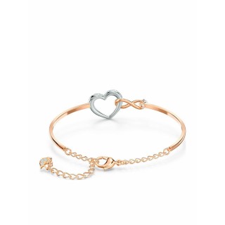 Swarovski Infinity Heart White Mixed Metal Finish 5518869, Λευκό, Ροζ Χρυσό Επιχρυσωμένο