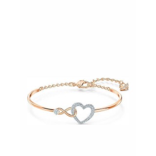 Swarovski Infinity Heart White Mixed Metal Finish 5518869, Λευκό, Ροζ Χρυσό Επιχρυσωμένο