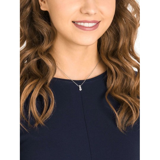 Swarovski Attract Trilogy Pendant 5414970, Λευκό, Επιροδιωμενο Swarovski Attract Trilogy Pendant 5414970, Λευκό, Επιροδιωμενο