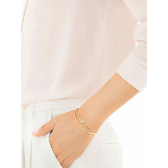 Swarovski Ginger White Rose-Gold Tone Plated 5274892 Λευκό, Επιχρυσωμένο, Ροζ Χρυσό